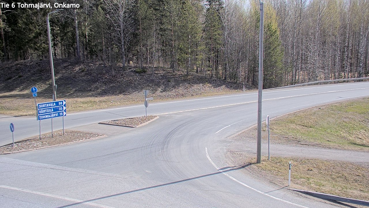 Weather Camera Image Väg 6 Tohmajärvi, Onkamo, Tohmajärvi, Pohjois-Karjala