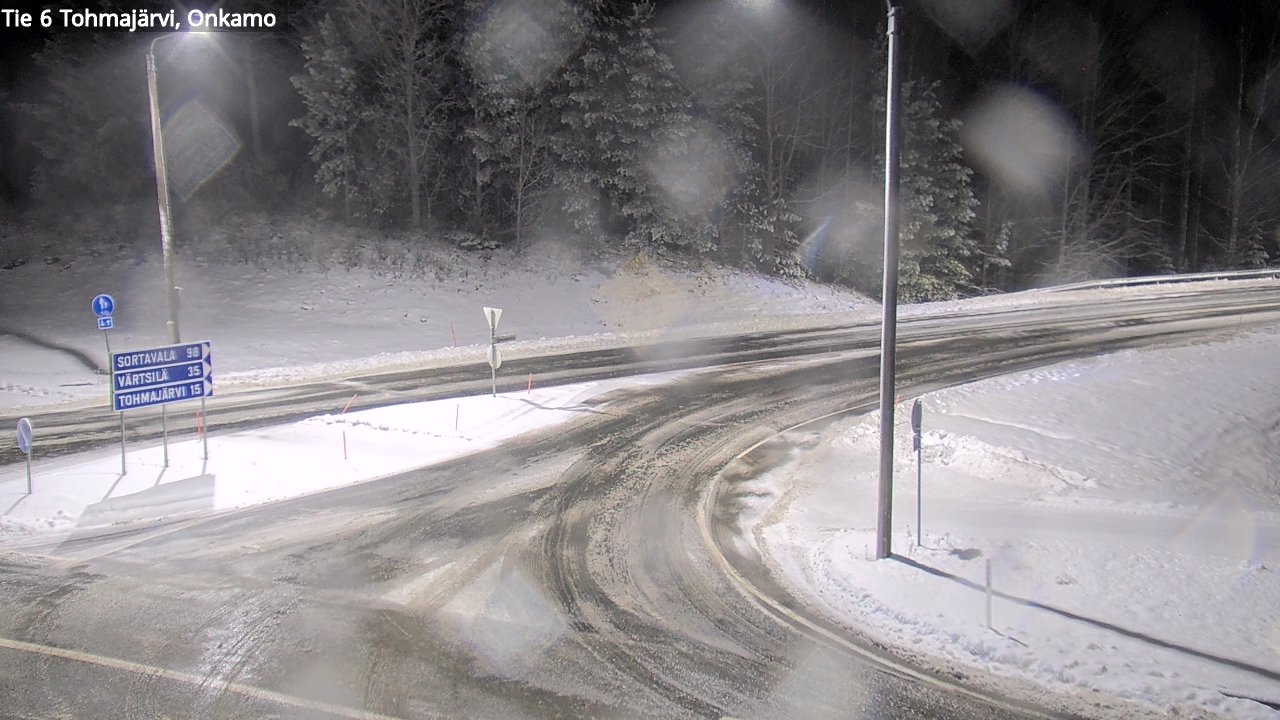 Weather Camera Image Väg 6 Tohmajärvi, Onkamo, Tohmajärvi, Pohjois-Karjala