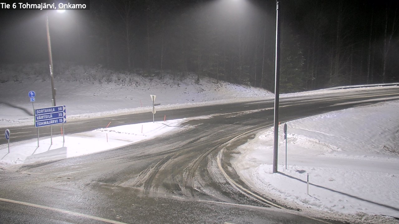 Weather Camera Image Väg 6 Tohmajärvi, Onkamo, Tohmajärvi, Pohjois-Karjala