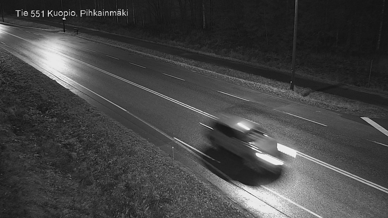 Weather Camera Image Väg 551 Kuopio, Pihkainmäki, Kuopio, Pohjois-Savo
