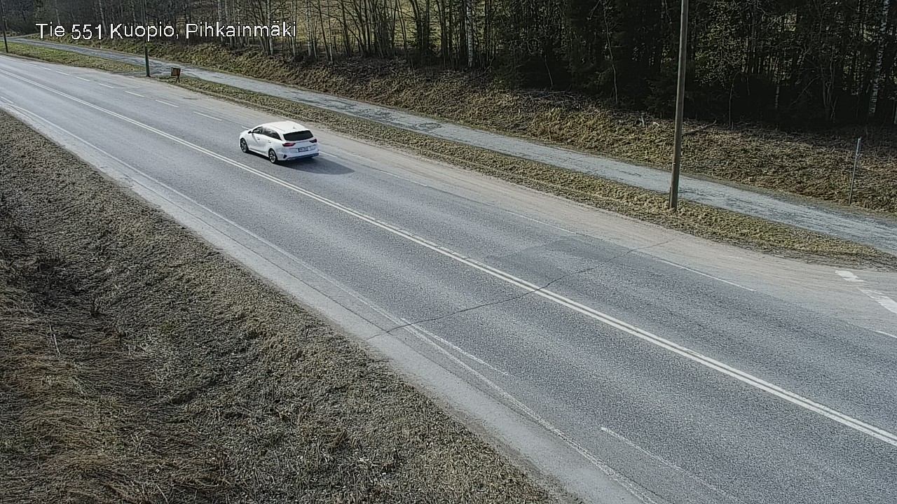 Weather Camera Image Road 551 Kuopio, Pihkainmäki, Kuopio, Pohjois-Savo