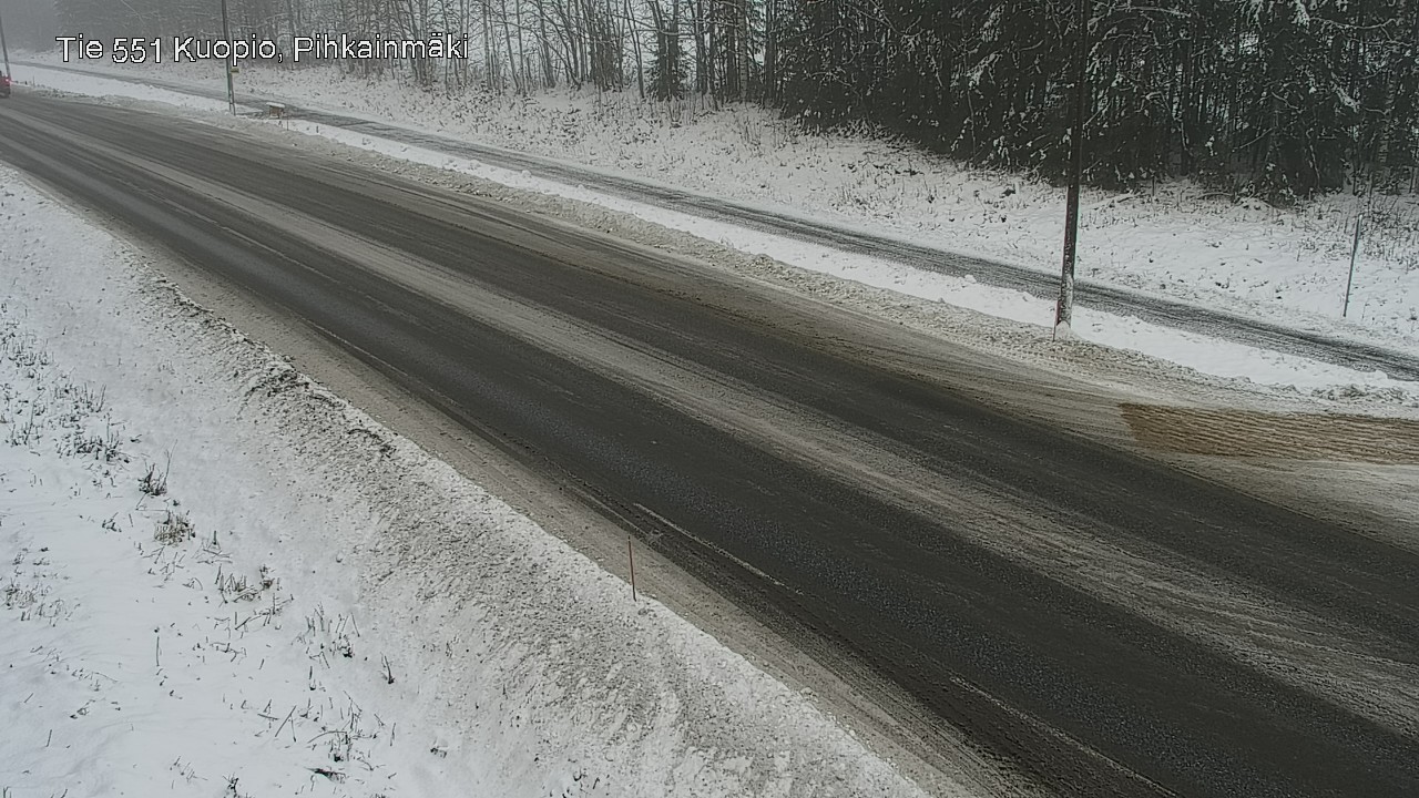 Weather Camera Image Road 551 Kuopio, Pihkainmäki, Kuopio, Pohjois-Savo