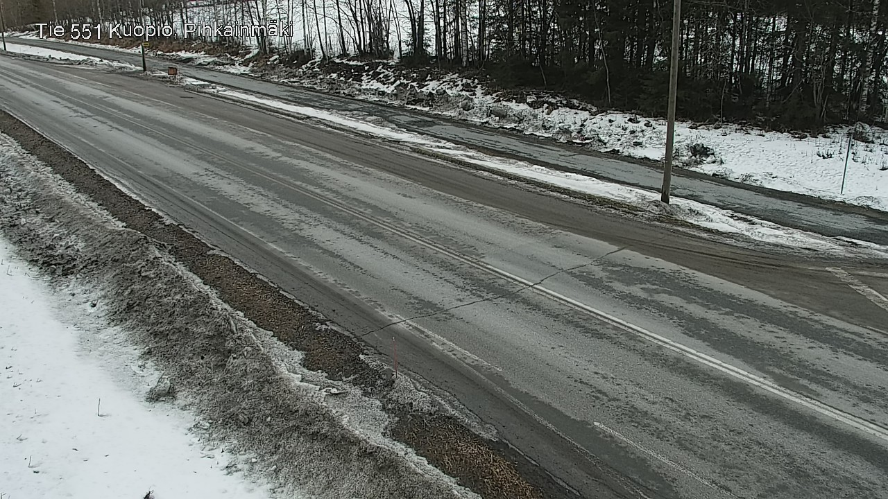 Weather Camera Image Road 551 Kuopio, Pihkainmäki, Kuopio, Pohjois-Savo