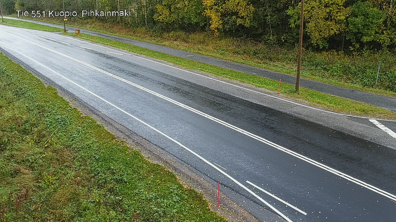 Weather Camera Image Road 551 Kuopio, Pihkainmäki, Kuopio, Pohjois-Savo