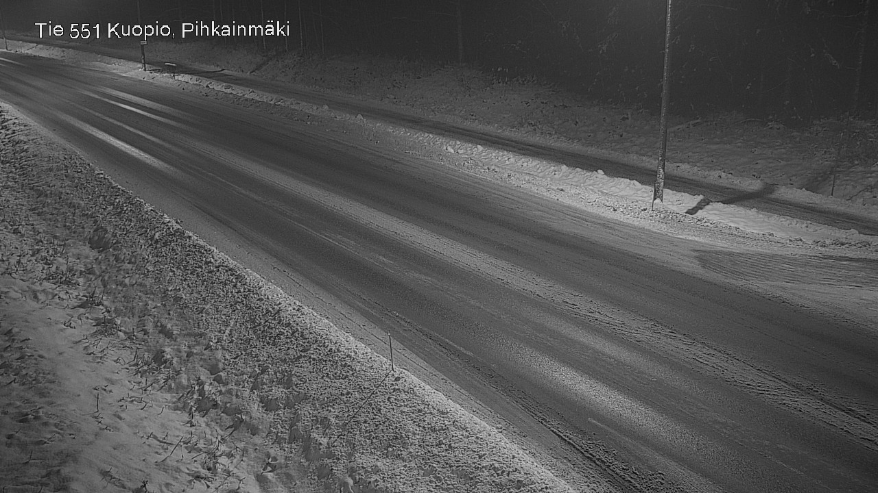 Weather Camera Image Road 551 Kuopio, Pihkainmäki, Kuopio, Pohjois-Savo