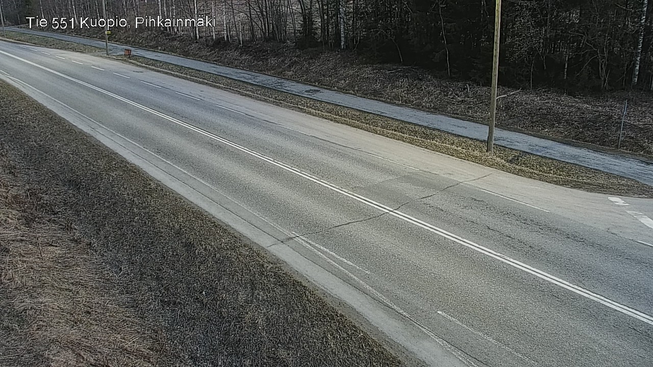 Weather Camera Image Road 551 Kuopio, Pihkainmäki, Kuopio, Pohjois-Savo