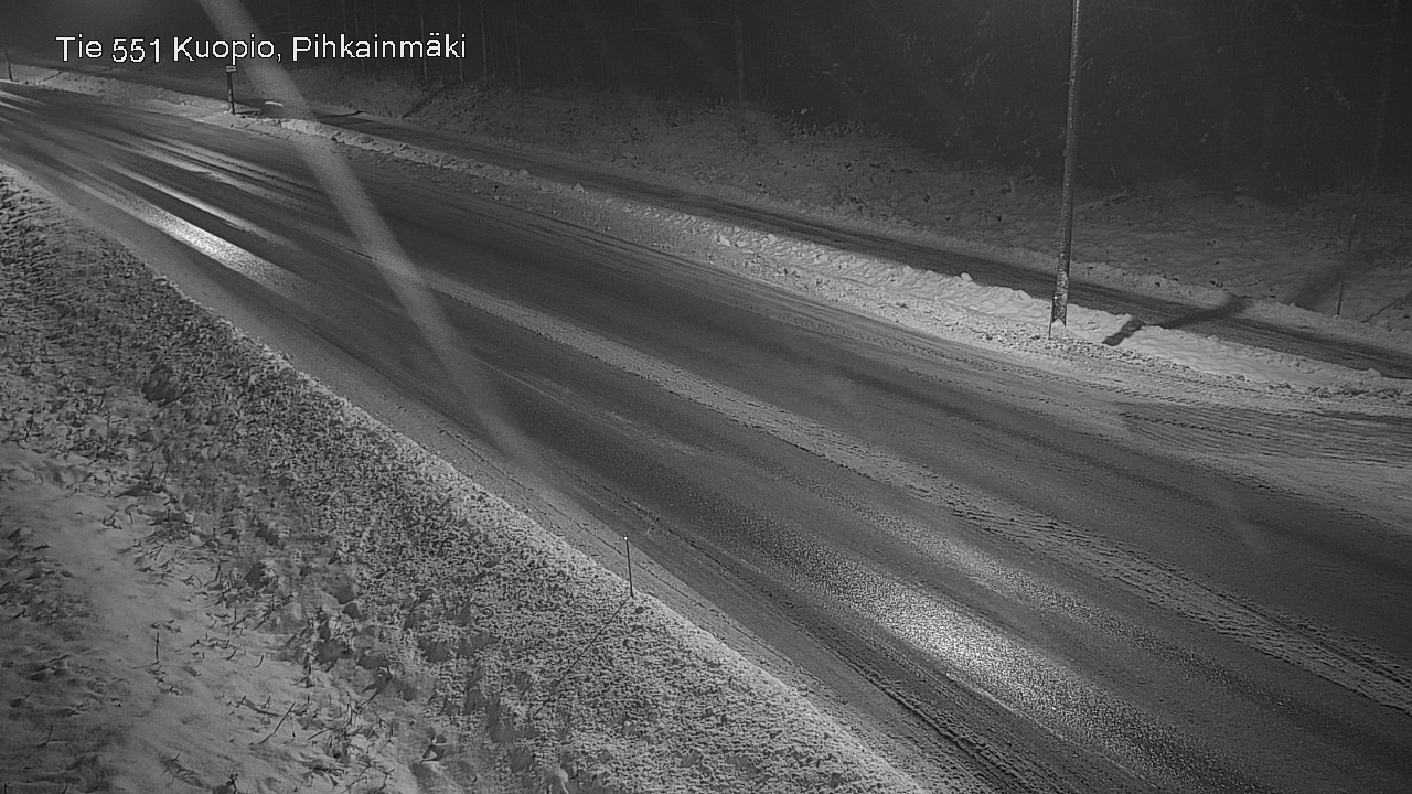 Weather Camera Image Road 551 Kuopio, Pihkainmäki, Kuopio, Pohjois-Savo