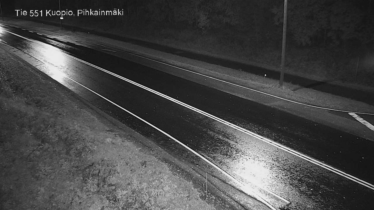 Weather Camera Image Road 551 Kuopio, Pihkainmäki, Kuopio, Pohjois-Savo