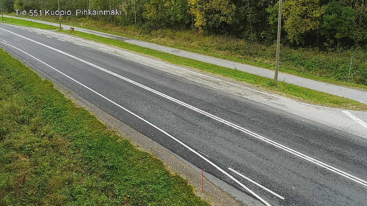 Weather Camera Image Road 551 Kuopio, Pihkainmäki, Kuopio, Pohjois-Savo