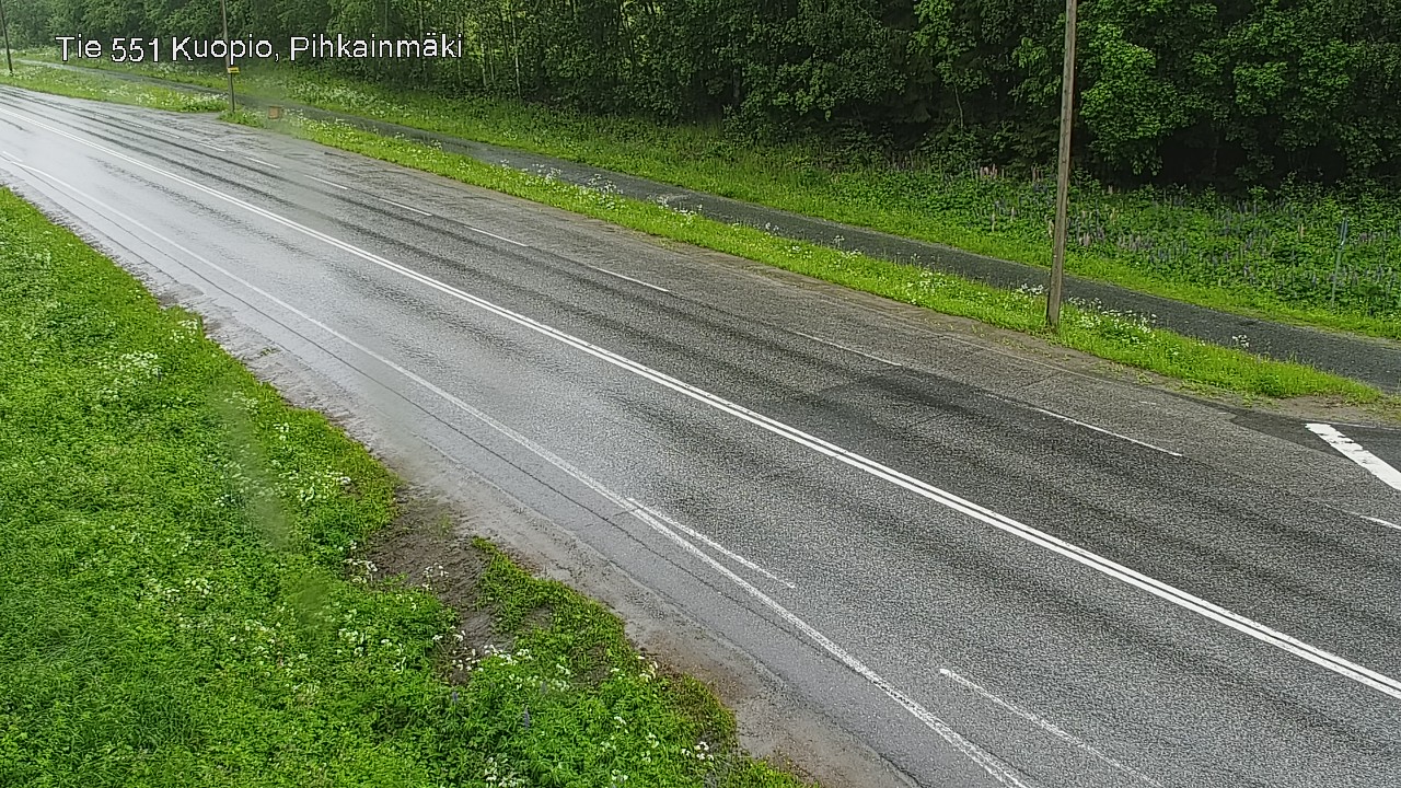 Weather Camera Image Väg 551 Kuopio, Pihkainmäki, Kuopio, Pohjois-Savo
