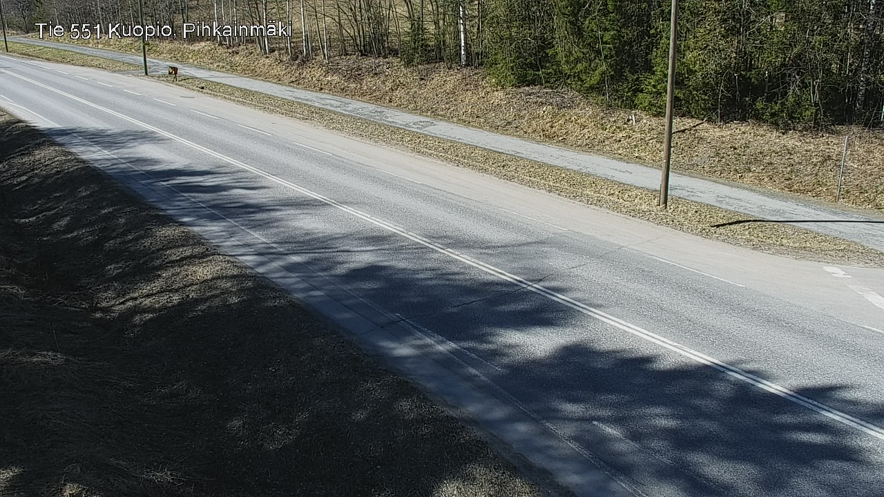 Weather Camera Image Road 551 Kuopio, Pihkainmäki, Kuopio, Pohjois-Savo