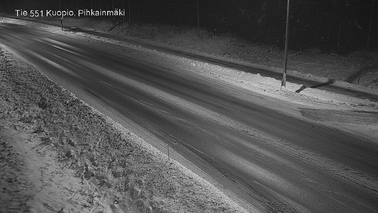 Weather Camera Image Road 551 Kuopio, Pihkainmäki, Kuopio, Pohjois-Savo