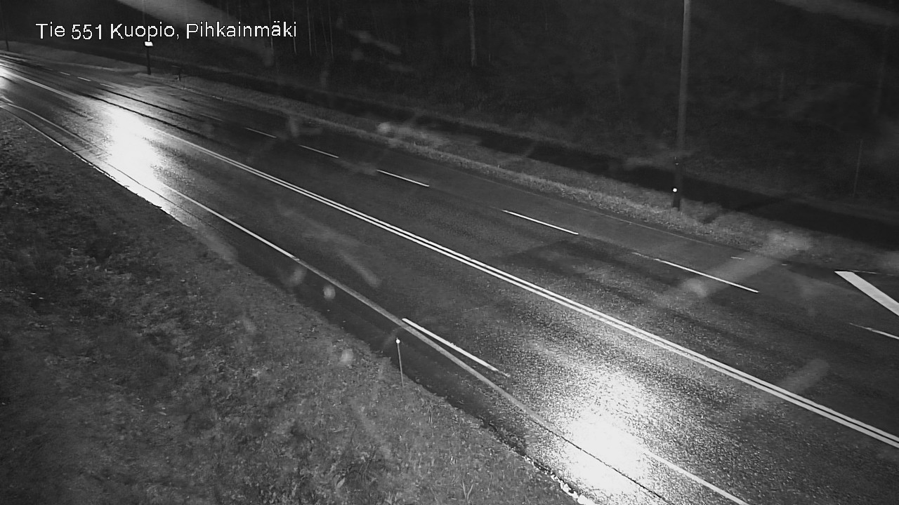 Weather Camera Image Road 551 Kuopio, Pihkainmäki, Kuopio, Pohjois-Savo