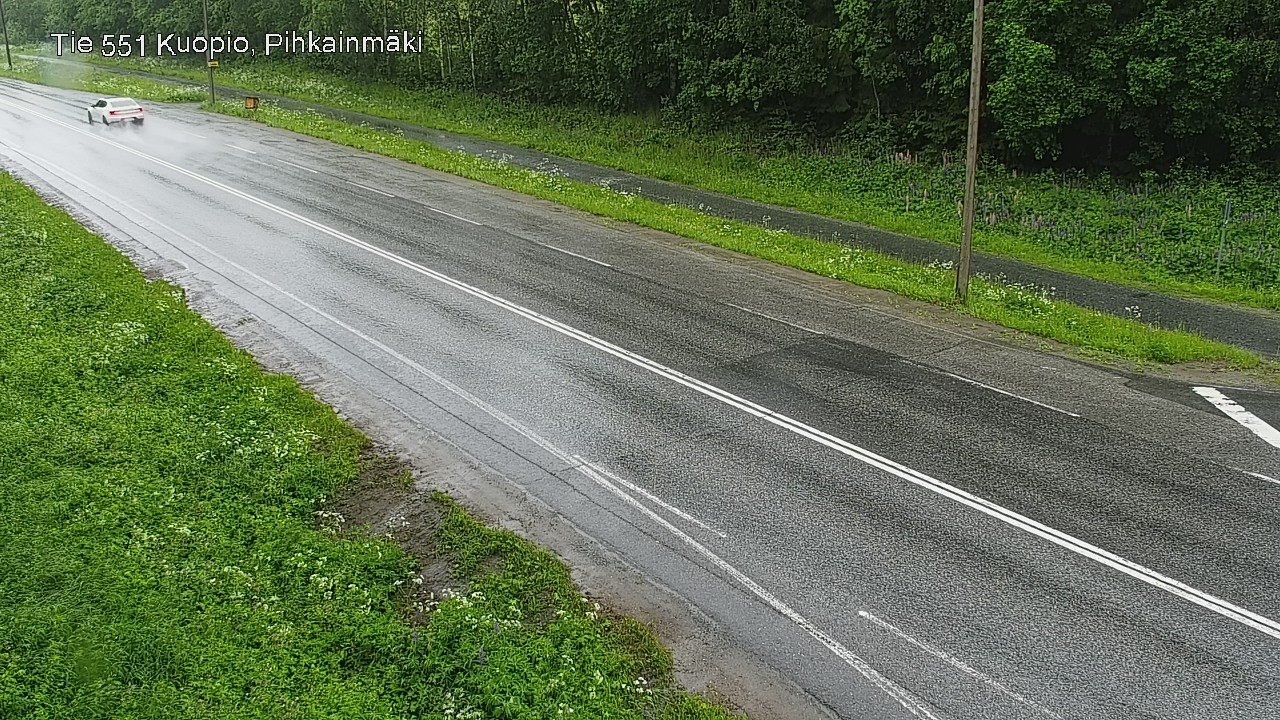 Weather Camera Image Väg 551 Kuopio, Pihkainmäki, Kuopio, Pohjois-Savo