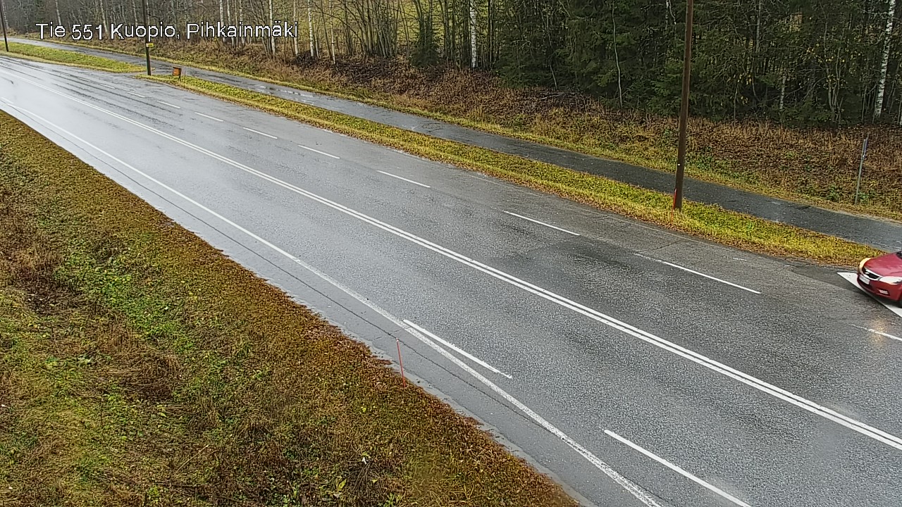 Weather Camera Image Väg 551 Kuopio, Pihkainmäki, Kuopio, Pohjois-Savo