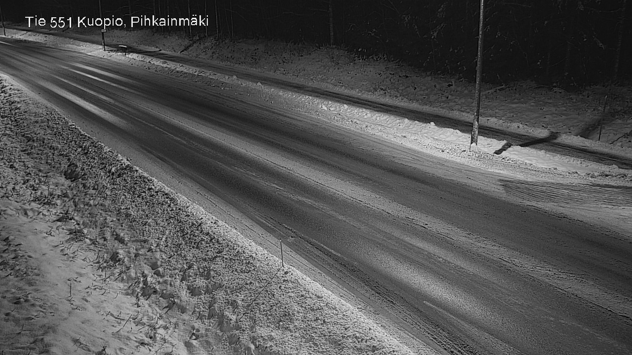 Weather Camera Image Road 551 Kuopio, Pihkainmäki, Kuopio, Pohjois-Savo