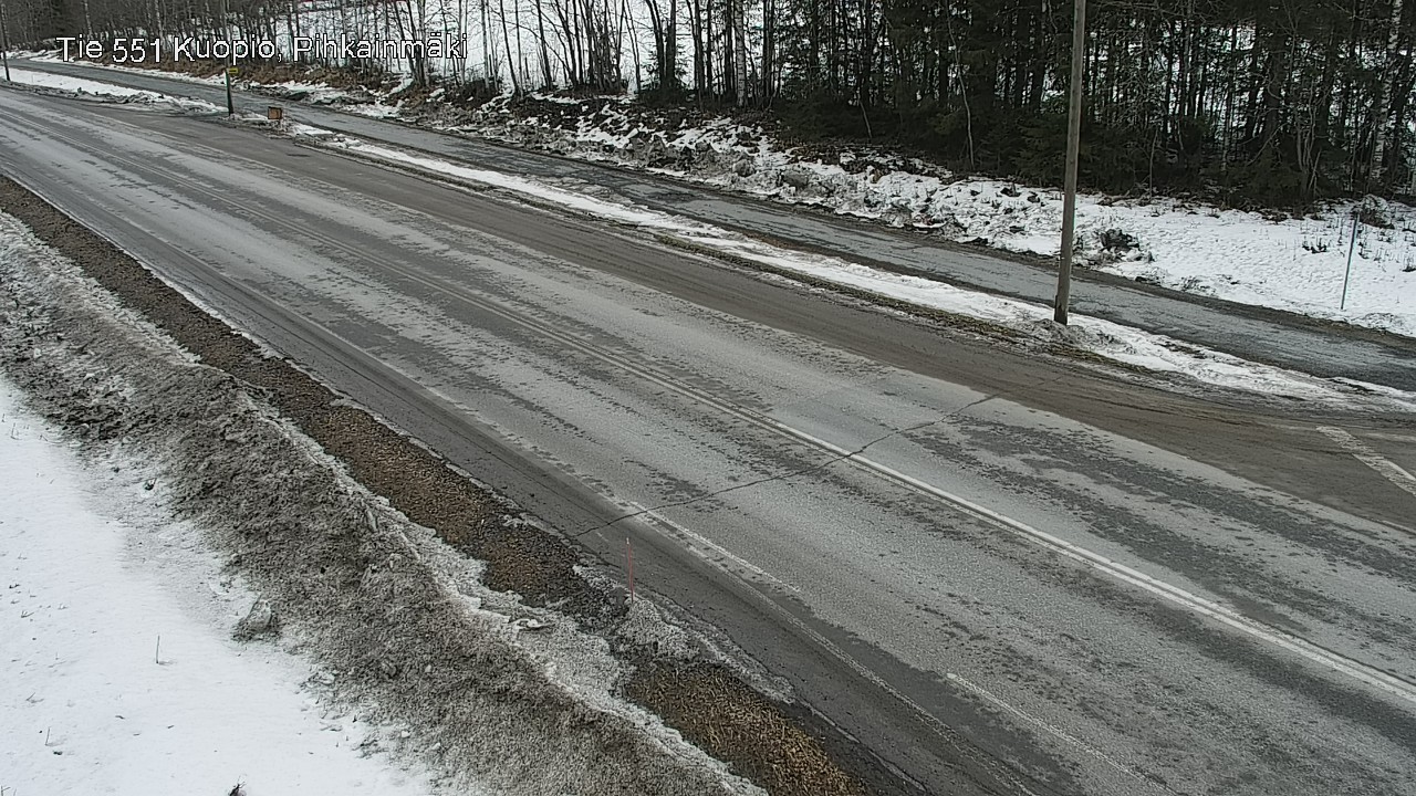 Weather Camera Image Road 551 Kuopio, Pihkainmäki, Kuopio, Pohjois-Savo