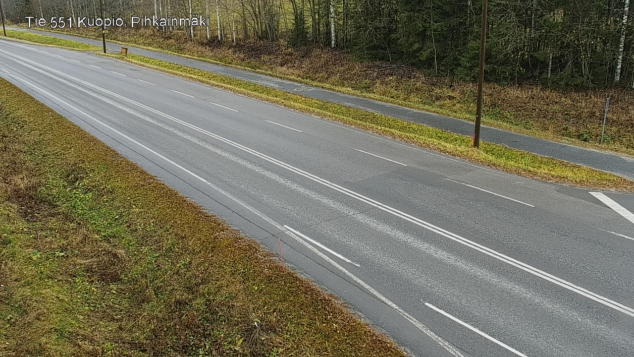 Weather Camera Image Väg 551 Kuopio, Pihkainmäki, Kuopio, Pohjois-Savo