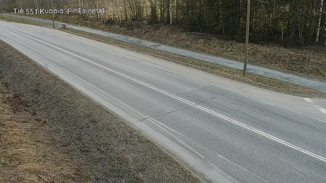 Weather Camera Image Road 551 Kuopio, Pihkainmäki, Kuopio, Pohjois-Savo