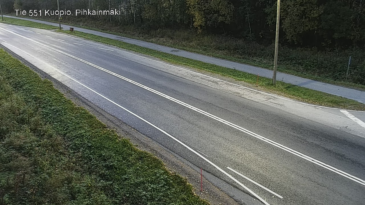 Weather Camera Image Road 551 Kuopio, Pihkainmäki, Kuopio, Pohjois-Savo
