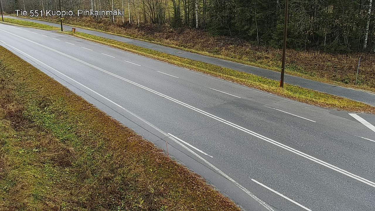 Weather Camera Image Väg 551 Kuopio, Pihkainmäki, Kuopio, Pohjois-Savo