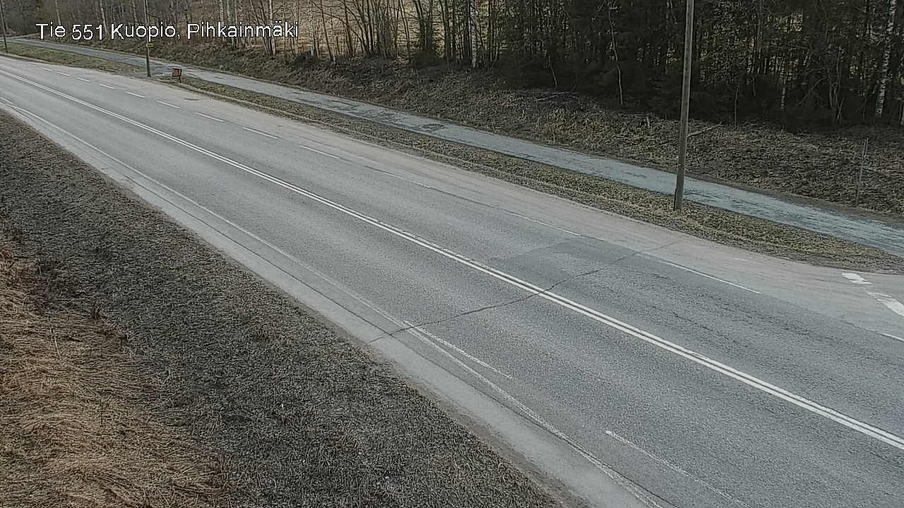 Weather Camera Image Road 551 Kuopio, Pihkainmäki, Kuopio, Pohjois-Savo