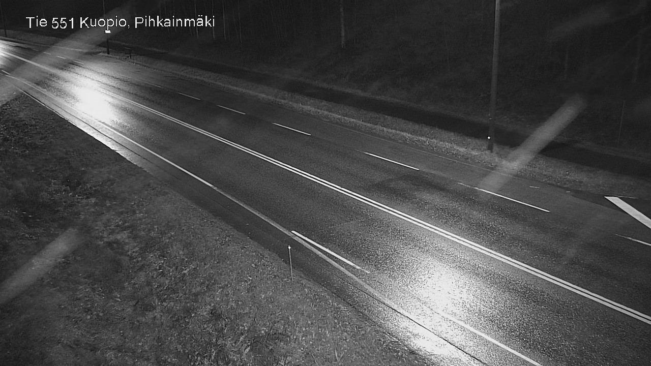 Weather Camera Image Road 551 Kuopio, Pihkainmäki, Kuopio, Pohjois-Savo