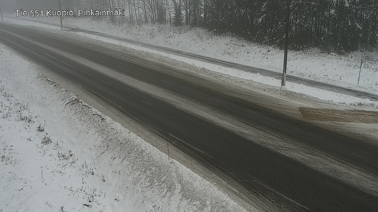 Weather Camera Image Road 551 Kuopio, Pihkainmäki, Kuopio, Pohjois-Savo