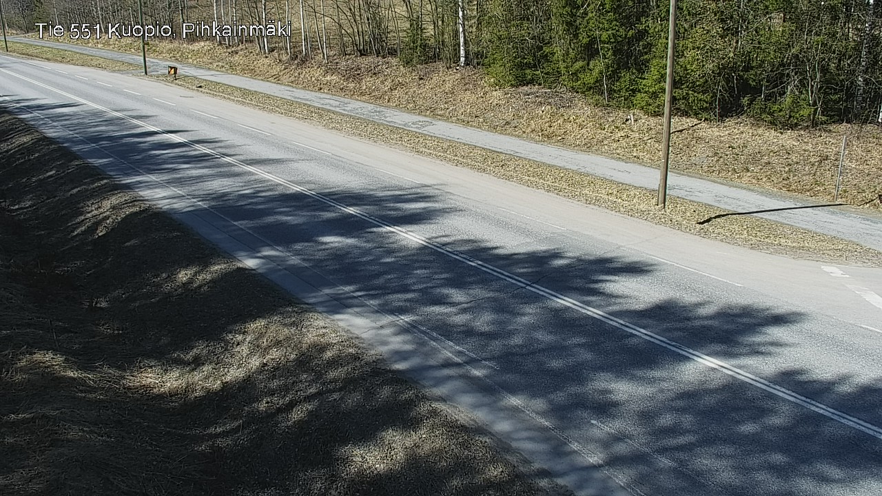 Weather Camera Image Road 551 Kuopio, Pihkainmäki, Kuopio, Pohjois-Savo