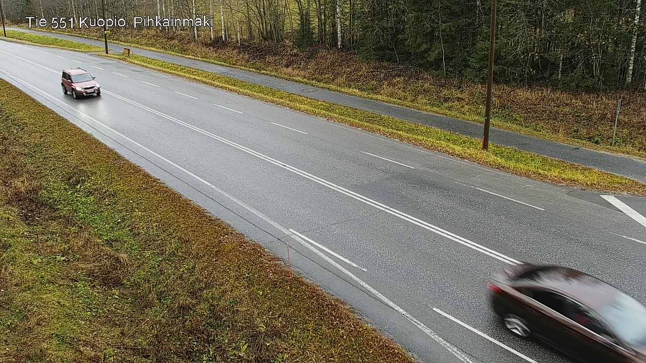 Weather Camera Image Väg 551 Kuopio, Pihkainmäki, Kuopio, Pohjois-Savo