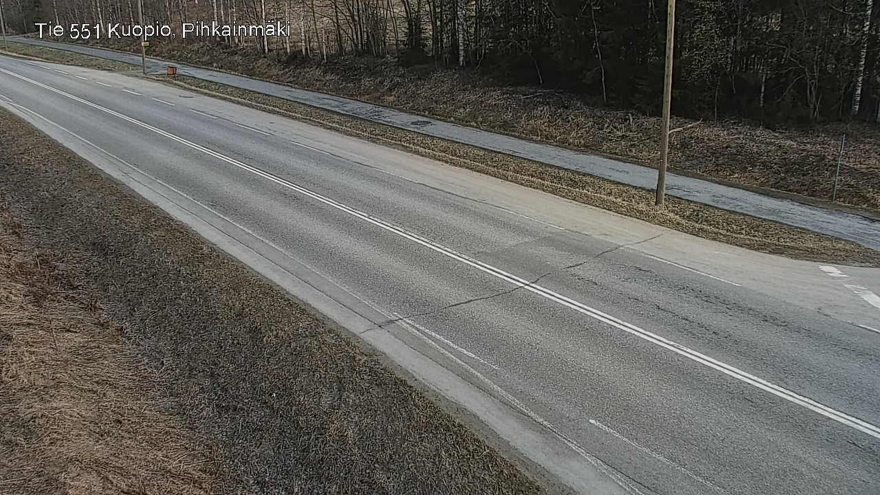Weather Camera Image Road 551 Kuopio, Pihkainmäki, Kuopio, Pohjois-Savo