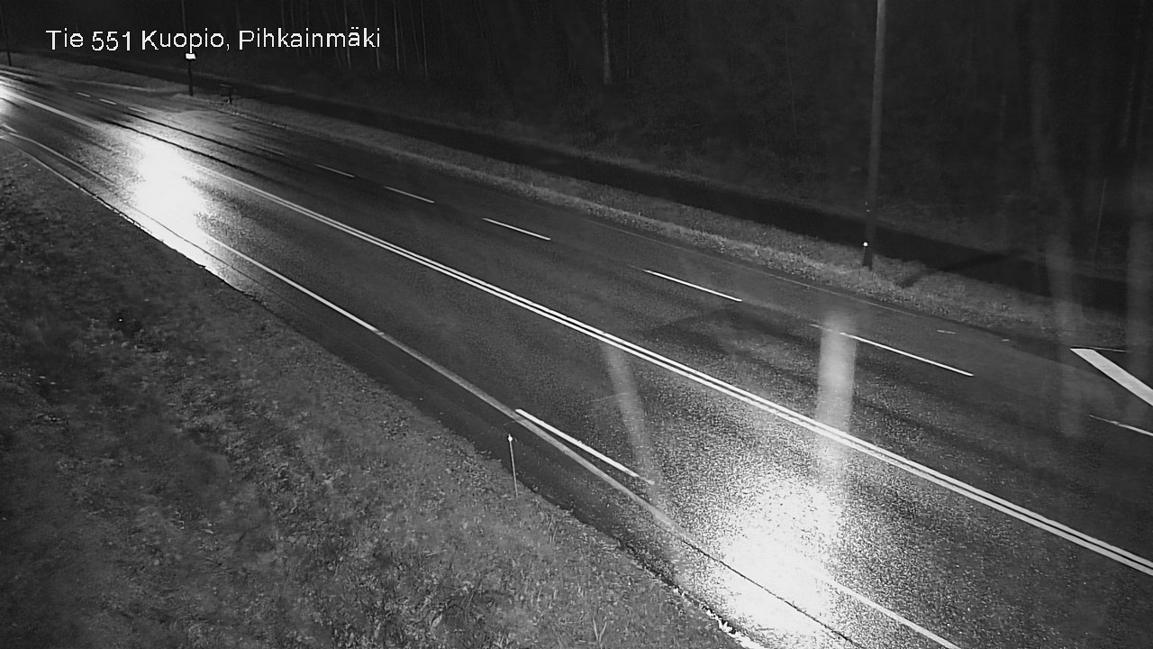 Weather Camera Image Road 551 Kuopio, Pihkainmäki, Kuopio, Pohjois-Savo