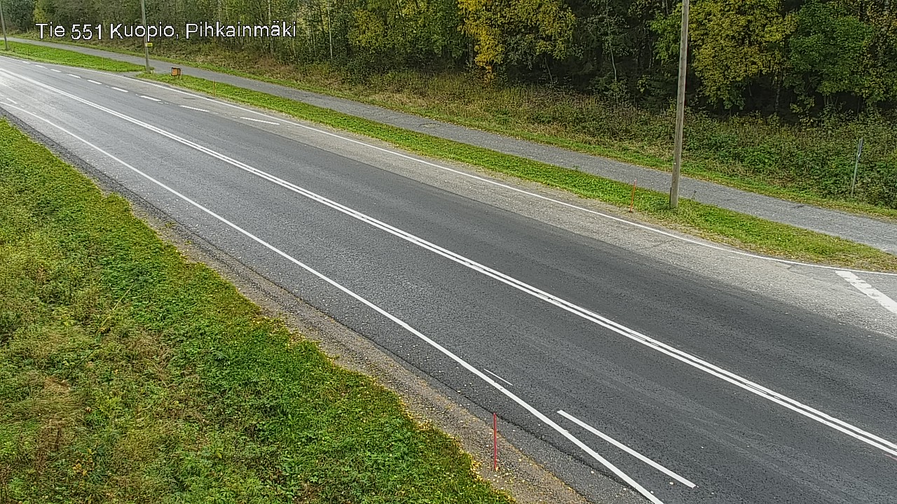 Weather Camera Image Road 551 Kuopio, Pihkainmäki, Kuopio, Pohjois-Savo