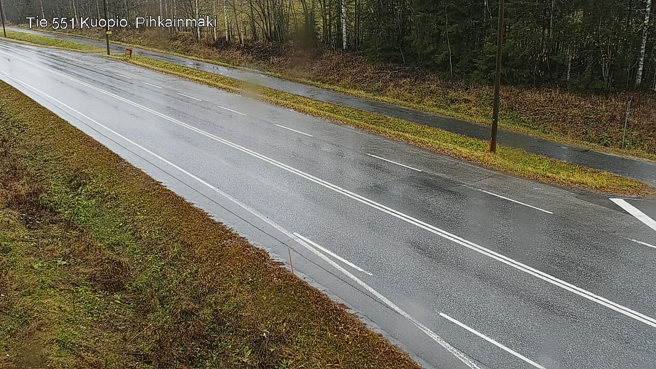 Weather Camera Image Väg 551 Kuopio, Pihkainmäki, Kuopio, Pohjois-Savo