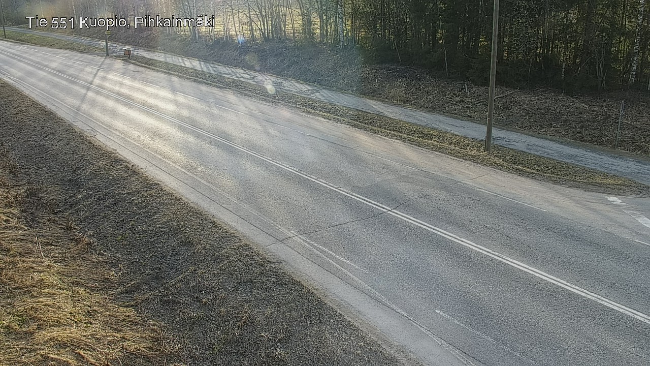 Weather Camera Image Road 551 Kuopio, Pihkainmäki, Kuopio, Pohjois-Savo