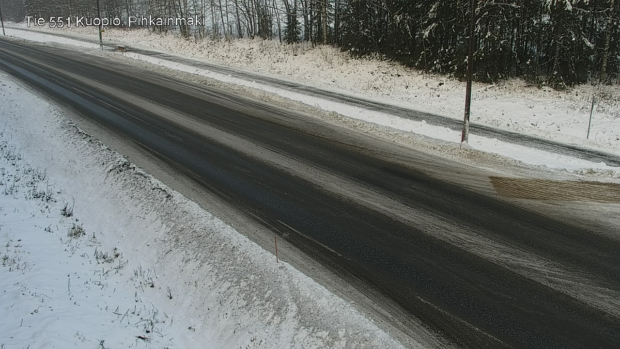 Weather Camera Image Road 551 Kuopio, Pihkainmäki, Kuopio, Pohjois-Savo