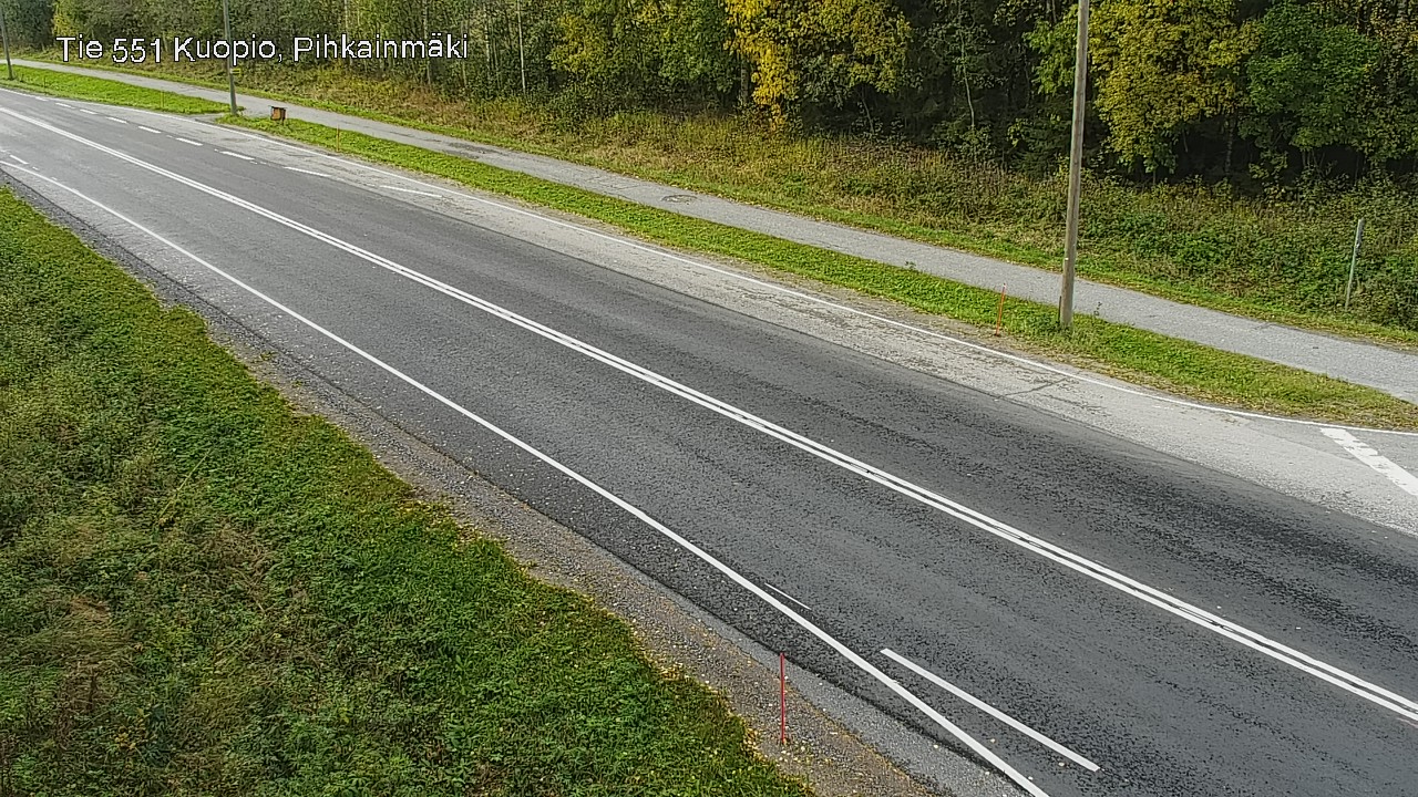 Weather Camera Image Road 551 Kuopio, Pihkainmäki, Kuopio, Pohjois-Savo