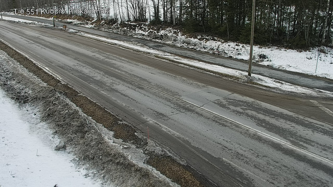 Weather Camera Image Väg 551 Kuopio, Pihkainmäki, Kuopio, Pohjois-Savo