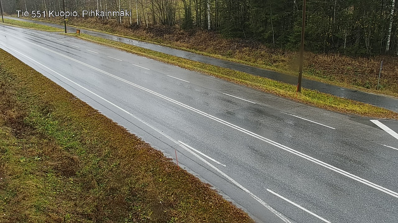 Weather Camera Image Väg 551 Kuopio, Pihkainmäki, Kuopio, Pohjois-Savo