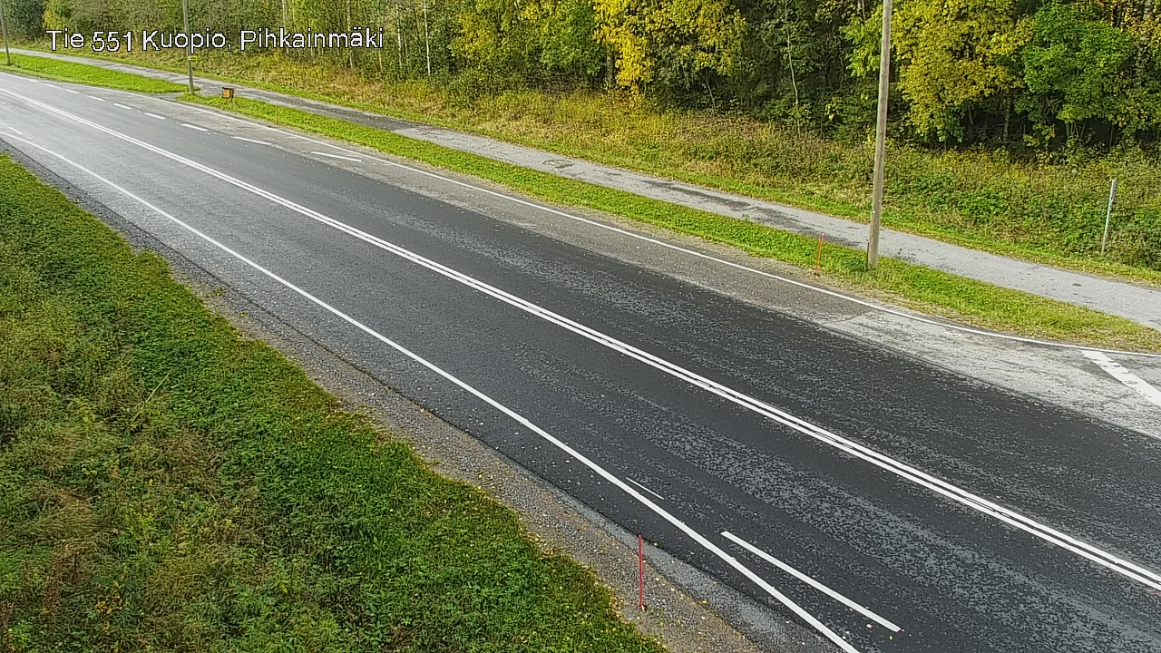 Weather Camera Image Road 551 Kuopio, Pihkainmäki, Kuopio, Pohjois-Savo