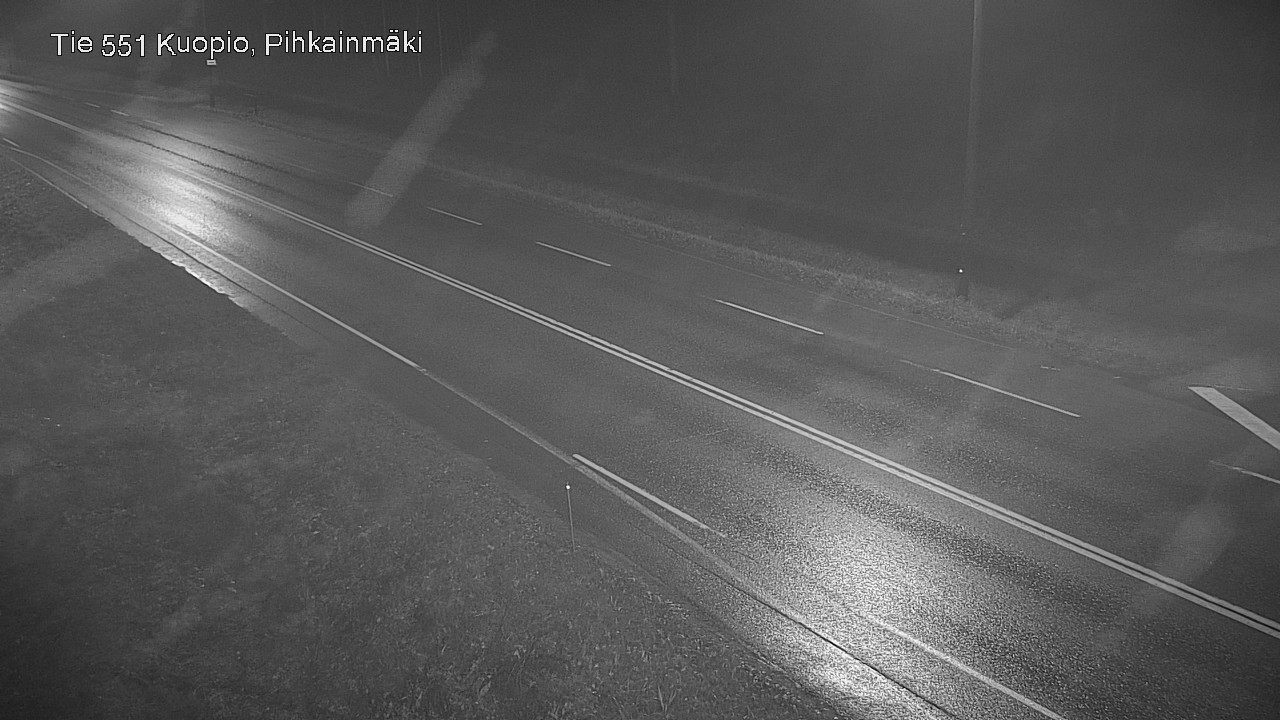 Weather Camera Image Road 551 Kuopio, Pihkainmäki, Kuopio, Pohjois-Savo
