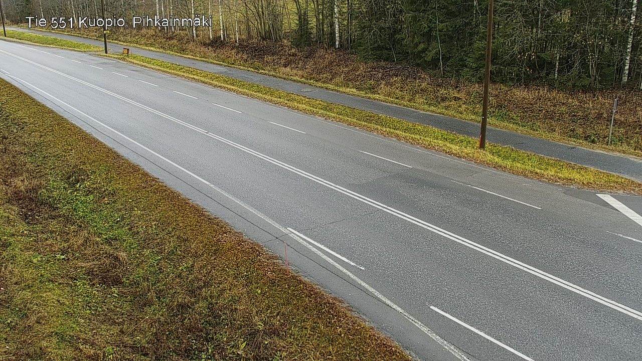 Weather Camera Image Väg 551 Kuopio, Pihkainmäki, Kuopio, Pohjois-Savo