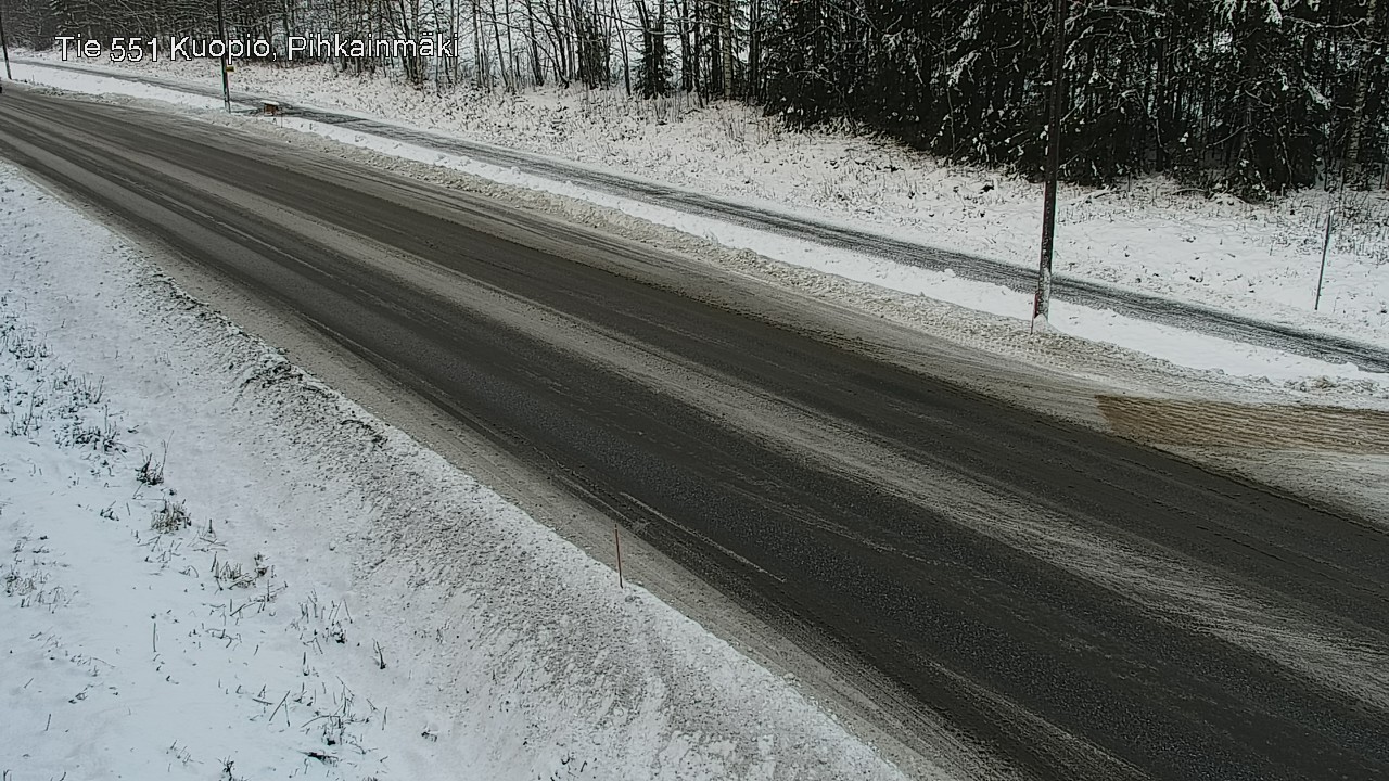 Weather Camera Image Road 551 Kuopio, Pihkainmäki, Kuopio, Pohjois-Savo