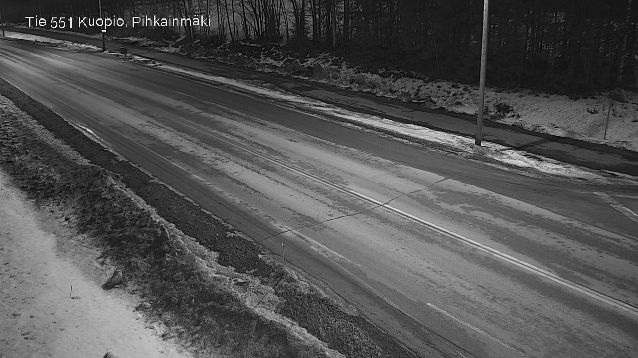 Weather Camera Image Road 551 Kuopio, Pihkainmäki, Kuopio, Pohjois-Savo