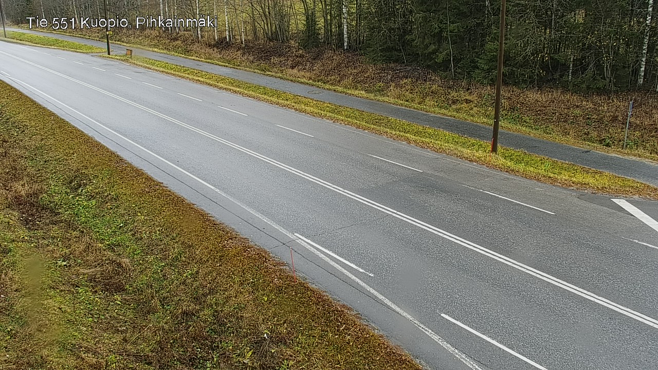 Weather Camera Image Väg 551 Kuopio, Pihkainmäki, Kuopio, Pohjois-Savo