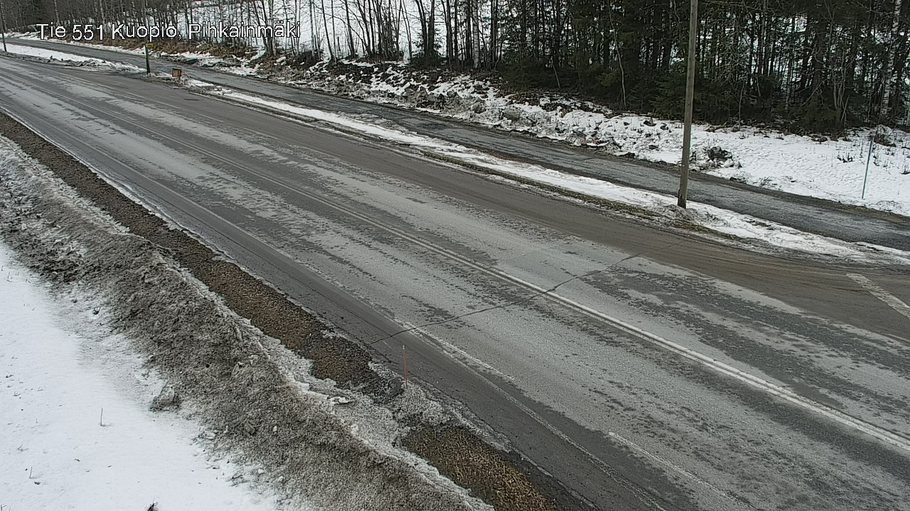 Weather Camera Image Väg 551 Kuopio, Pihkainmäki, Kuopio, Pohjois-Savo