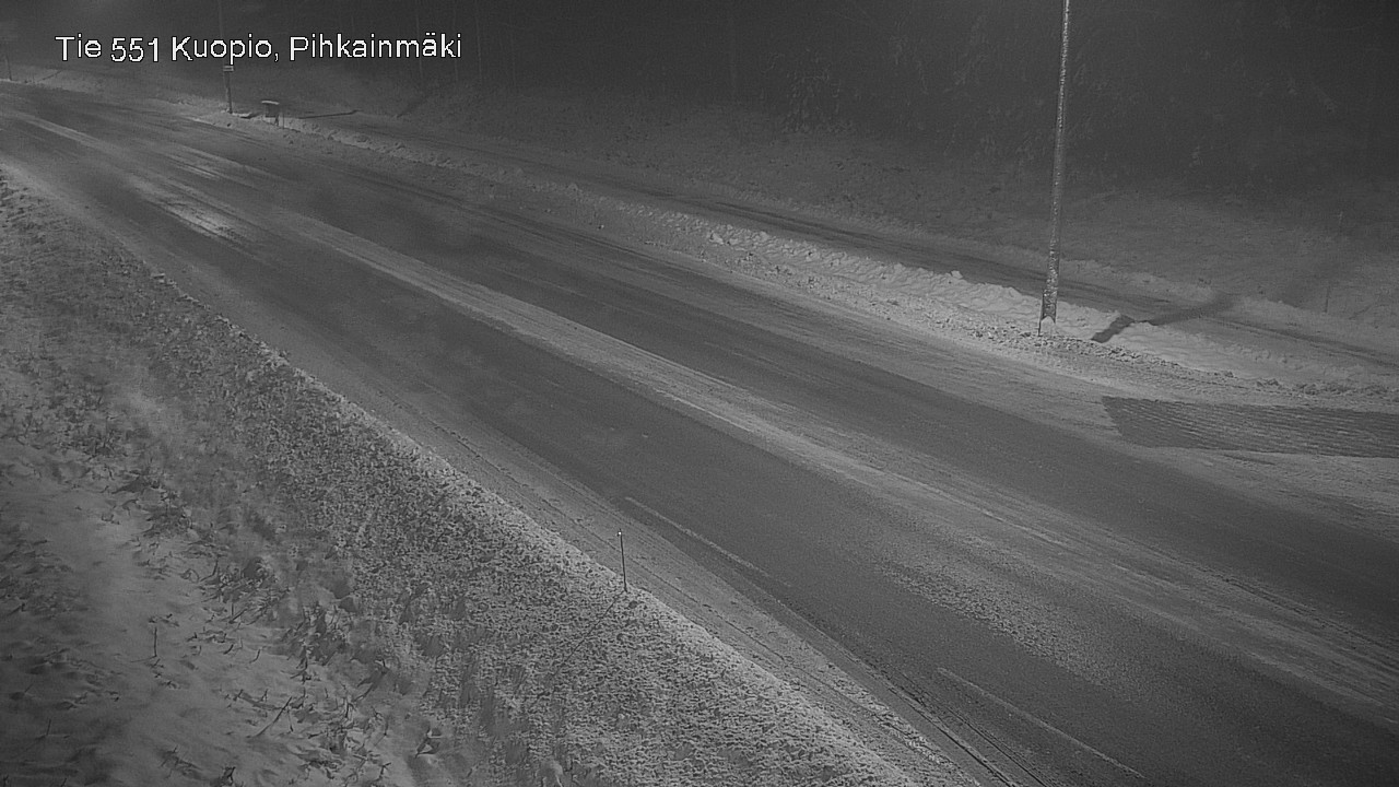 Weather Camera Image Road 551 Kuopio, Pihkainmäki, Kuopio, Pohjois-Savo