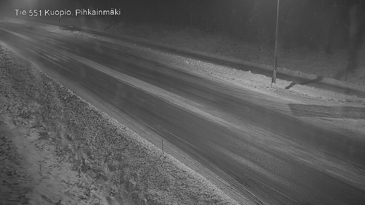 Weather Camera Image Road 551 Kuopio, Pihkainmäki, Kuopio, Pohjois-Savo