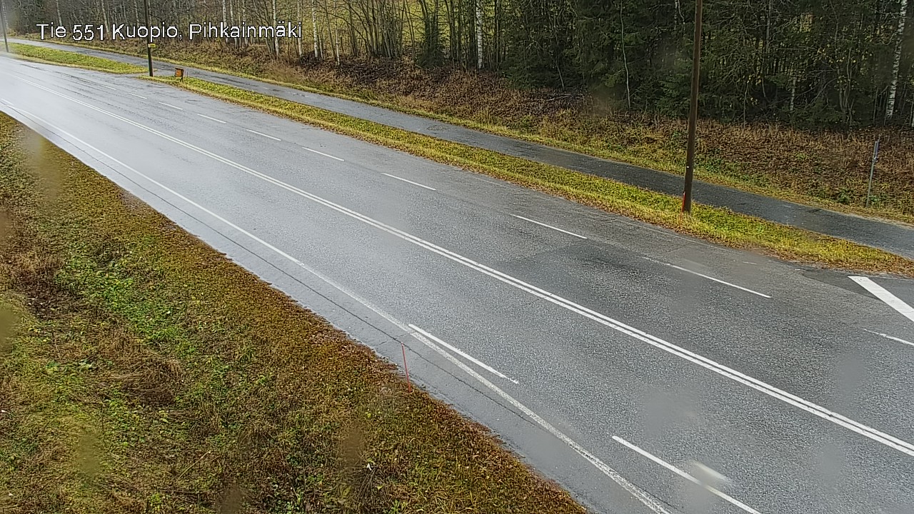 Weather Camera Image Väg 551 Kuopio, Pihkainmäki, Kuopio, Pohjois-Savo