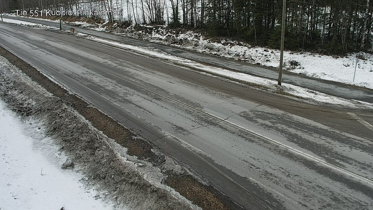 Weather Camera Image Väg 551 Kuopio, Pihkainmäki, Kuopio, Pohjois-Savo
